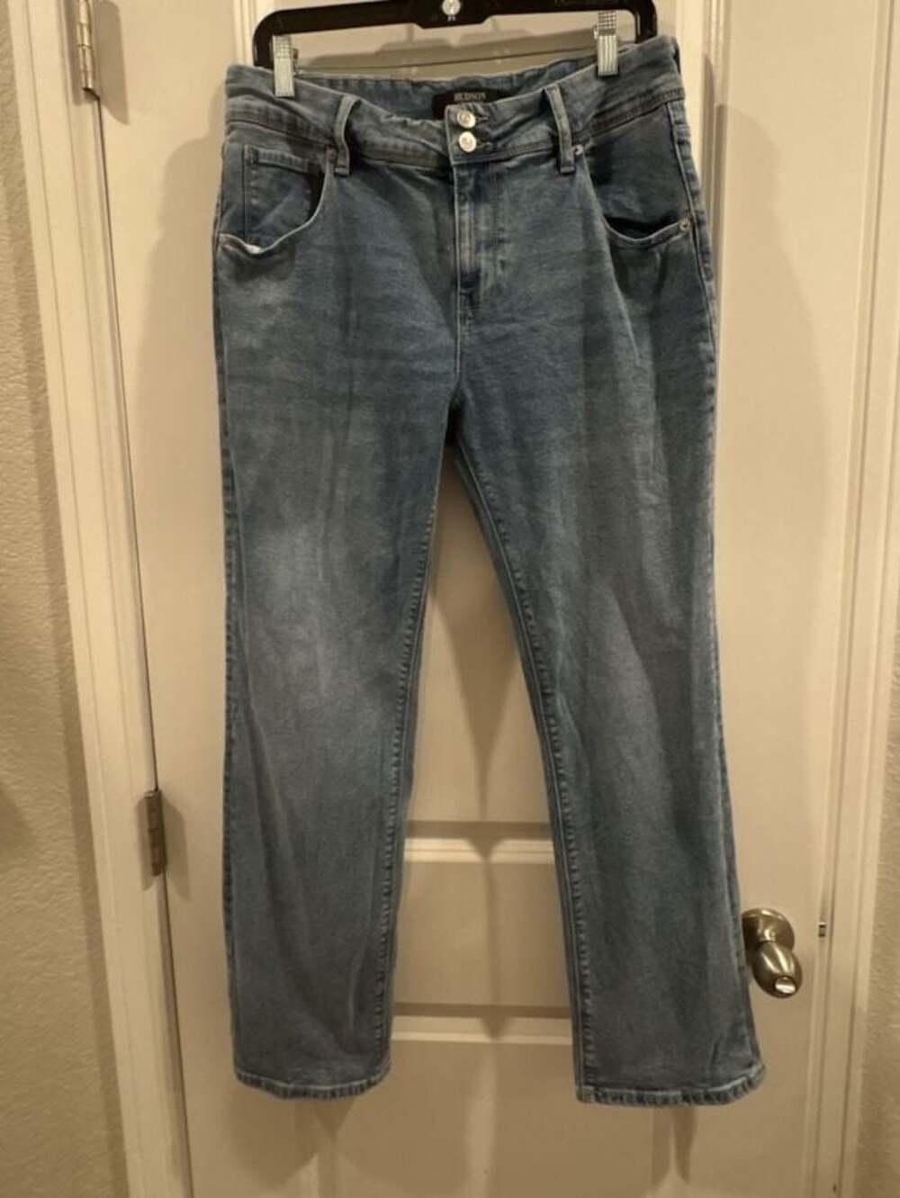 Hudson Los Angeles Women's Light Wash Mid Rise Flap Pocket Jeans Size 12